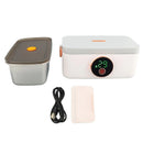 Axyaa Cordless Lunch Warmer Box LED Display USB Rechargeable 1L Capacity