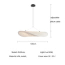 Axyaa Nordic Silk LED Pendant Light: Modern Minimalist Chandelier for Bedroom, Foyer & Indoor Decor