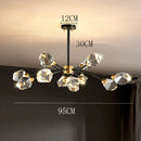 Axyaa Luxury Crystal Chandelier for Living Room and Bedroom, Indoor Ceiling Light