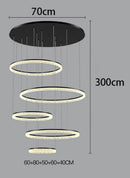 Axyaa Staircase Chandeliers LED Pendant Light for Modern Home Decor