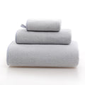Axyaa Coral Fleece Towel Set - 3-Piece Thick & Enlarged Square Bath Towels