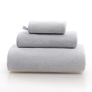 Axyaa Coral Fleece Towel Set - 3-Piece Thick & Enlarged Square Bath Towels