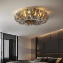 Axyaa Cloud Feather Pendant Light: Modern Cream Chandelier for Bedroom, Restaurant, Study—Warm & Romantic