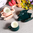 Axyaa Swan Ceramic Coffee Cup and Plate Set, 110ml Creative Mug