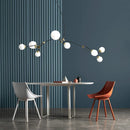 Axyaa Glass Bubble Nordic Chandelier for Home Decor & Restaurant Lighting