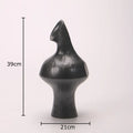 Axyaa Ceramic Vase with Artificial Flowers for Room Aesthetic Decor