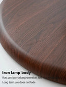 Axyaa Modern Walnut Ceiling Lamp: Creative LED Room Lighting for Eye Protection
