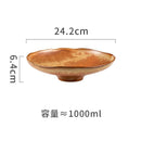 Axyaa Ceramic High-Footed Seafood Sashimi & Sushi Plates Set - Retro Restaurant Tableware