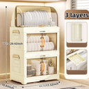 Axyaa Multi-Tier Bowl Rack: Large Capacity, Collapsible Dish Drying & Storage for Kitchen