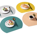 Silicone Round Placemats for Dining Table - Non-Slip & Heat Resistant Mats by Axyaa