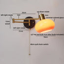Axyaa Swing Arm LED Wall Lamp with Switch for Bedside Reading & Interior Lighting