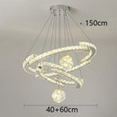 Axyaa Crystal Chandelier Pendant Light for Living Room Bedroom Ceiling Lighting