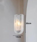 Axyaa Luxury White Glass Pendant Light for Modern Living Spaces