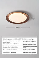 Axyaa Wood Grain LED Ceiling Light for Home Decor