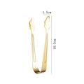 Axyaa Stainless Steel Wing Mini Ice Tongs Kitchen Snack Clip
