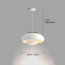 Axyaa Minimalist Circular Pendant Light - Modern Cream Home Decor For Bedroom & Living Room