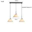 Axyaa Cream LED Chandelier Pendant Light for Living Room Bedroom Restaurant
