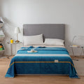 Axyaa Soft Flannel Coral Fleece Blanket - Winter Sofa & Office Nap Warmth