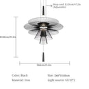 Axyaa Flying Saucer Pendant Light: Modern Minimalist Luxury Chandelier for Living Room and Restaurant.