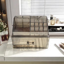 Axyaa Gray Cosmetic Storage Box Makeup Organizer Lipstick Stand Makeup Brush Shelf