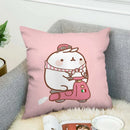 Axyaa Silk Pillowcases for Sofa Decor – Printed Cushion Cover Throw Pillows
