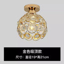 Axyaa Nordic Crystal Aisle Chandelier - Stylish Small Ceiling Light for Corridor and Balcony