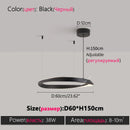 Axyaa 2024 Ring LED Chandelier Modern Minimalist Luxury Light