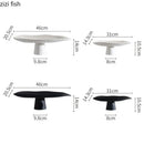 Axya Ceramic Fruit Plate High Leg Snack Tray Dessert Cake Display Tray