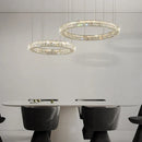 Axyaa Modern Crystal Chandelier LED Ceiling Pendant Lights