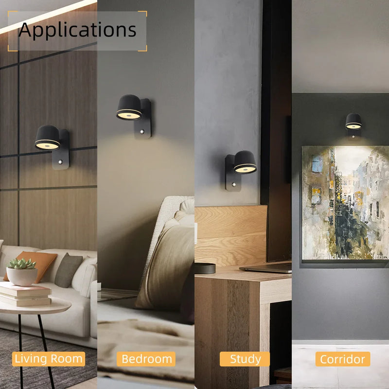 Axyaa Touch Dimmer LED Wall Sconce for Modern Nordic Decoration