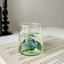 Axyaa Vintage Clear Glass Drink Cup Set - 250ml Capacity