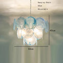 Blue Cloud Glass Pendant Light for Artistic Living Space by Axyaa