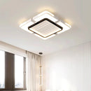 Axyaa LED Bladeless Ceiling Fan Light for Home Decor