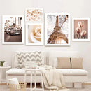 Rose Peony Flower Wall Art Painting Canvas Poster Modern Print Nordic Decor by Axyaa