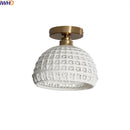 Axyaa Ceramic LED Ceiling Lights: Modern Hollow Design for Home Lighting
