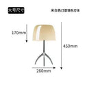 Axyaa Minimalist Glass LED Table Lamp - Nordic Style for Bedside & Living Room