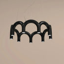 Axyaa Modern Design Arch Circle Pendant Lights for Living Room, Bedroom, and Study