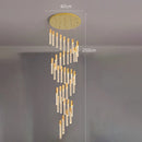 Axyaa Crystal Chandeliers & Indoor Lighting Fixtures: Modern Villa & Living Room Staircase Chandeliers