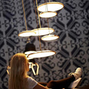 Axyaa Nordic LED Saucer Pendant Light for Dining Room