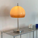 Axyaa Retro Glass Mushroom Bauhaus LED Floor Lamp Gradient Orange