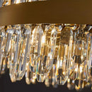 Axyaa Crystal Chandelier: Luxury Living Room & Bedroom Pendant Light
