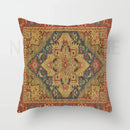 Axyaa Red Plush Moroccan Ethnic Sofa Cushion Cover -  Customizable 40x40 50x50 60x60