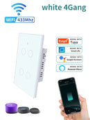 Axyaa Smart WiFi Light Switch 1/2/3/4 Gang No Neutral Touch Panel Alexa Google Home