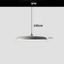 Axyaa UFO Metal LED Pendant Light: Modern Art Design Suspension for Kitchen, Dining, Living Room