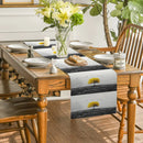 Axyaa Yellow Tree Birds Table Runner for Kitchen Dining Wedding Party