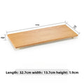 Axyaa Wood Grain Plastic Tray, Rectangular Hot Pot & Barbecue Plate