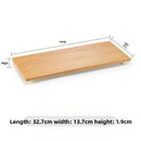 Axyaa Wood Grain Plastic Tray, Rectangular Hot Pot & Barbecue Plate