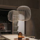 Axyaa Spokes Pendant Lamp: Modern Birdcage Light for Dining Room, Bar, Kitchen Island