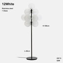 Axyaa Purple Ripple Villa Light: Luxury Grape Pendant Series & Floor Lamp