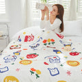 Axyaa Bamboo Fiber Summer Cool Quilt Blanket Single Thin Nap Air Conditioner Blanket
